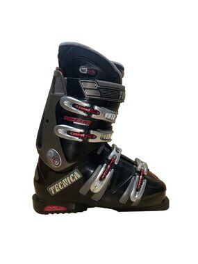 Tecnica Men’s Black & Gray Adjustable Buckles Icon DP Hot Form Ski Boots Size 9